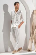 Πουκάμισο Vittorio 300-26-MILANO OFF WHITE - Image 4