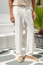 Παντελόνι Straight Fit Vittorio 500-24-Piro OFF WHITE - Image 4