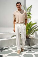 Παντελόνι Straight Fit Vittorio 500-24-Piro OFF WHITE - Image 2