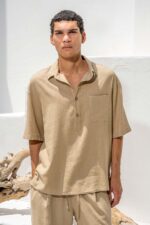 Πουκαμίσα Vittorio 800-26-BALI BEIGE - Image 2