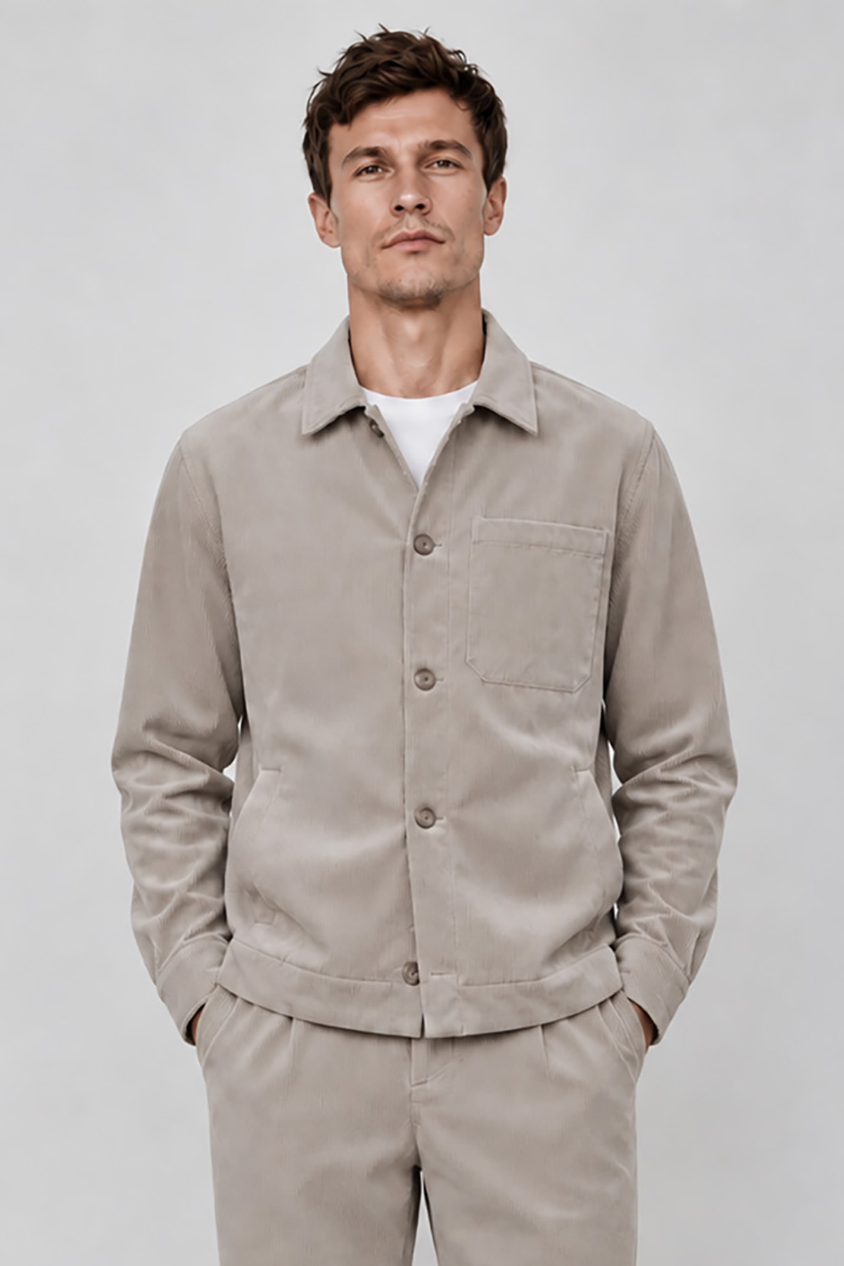 Overshirt-Vittorio-300-2627-RENATO-6-2.jpg Overshirt Vittorio 300-2627-RENATO VANILLA - Image 1